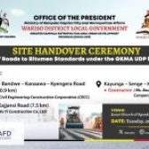 SITE HANDOVER – GKMA UDP ROAD WORKS