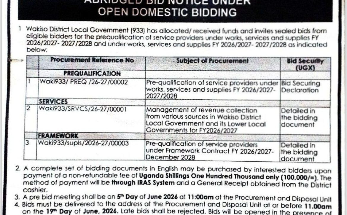 BID DOCUMENT