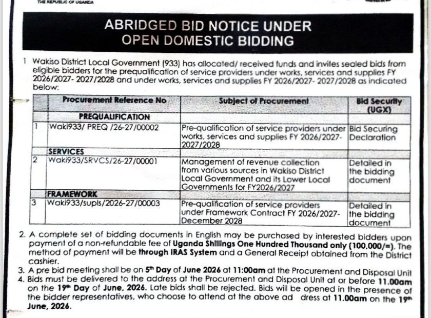 BID DOCUMENT