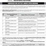 OPEN BIDDING OPPORTUNITIES