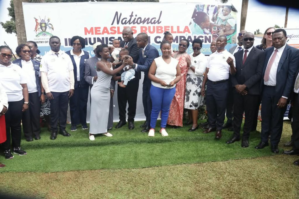MINISTER BARYOMUNSI LAUNCHES NATIONAL MEASLES-RUBELLA CAMPAIGN AND CALLS FOR PUBLIC SUPPORT.